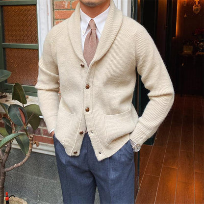 Thick Vintage Knitted Cardigan For Men Retro - Cruish Home