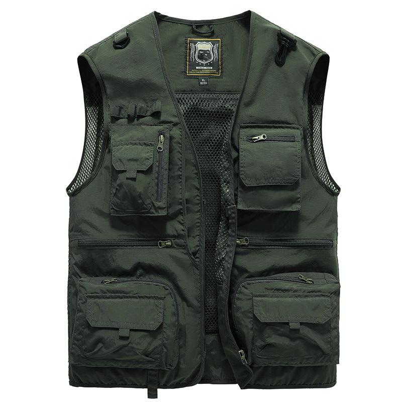 Men's Outdoor Work Clothes Vest Multi-pocket Jacket - Cruish Home