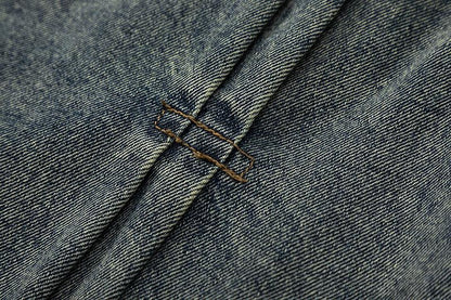 Washed And Worn Denim Jacket Men - Cruish Home