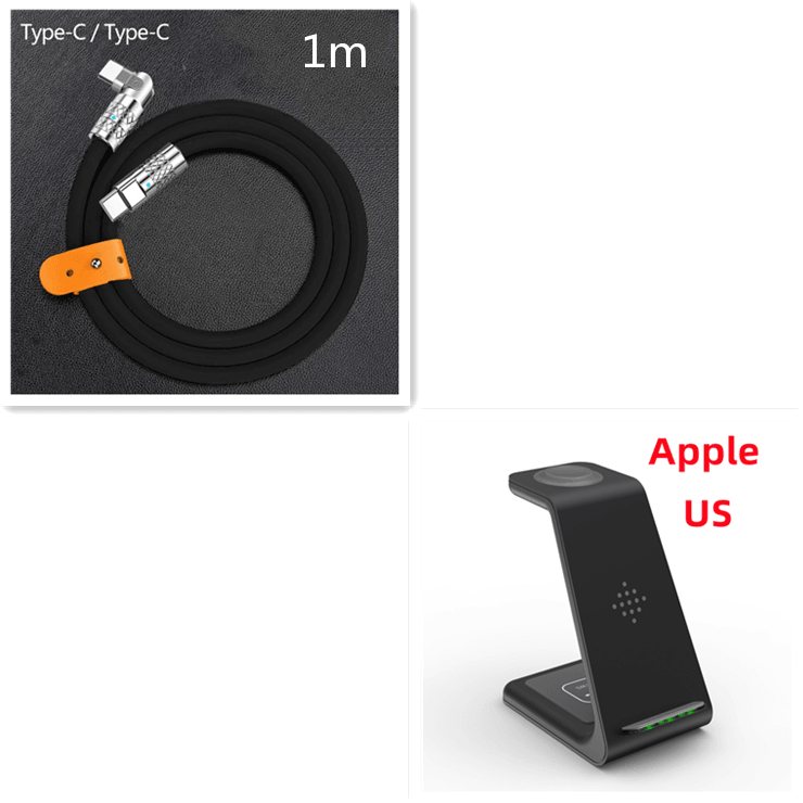 3-in-1 Wireless Charger Stand for Phone, Watch, Earbuds