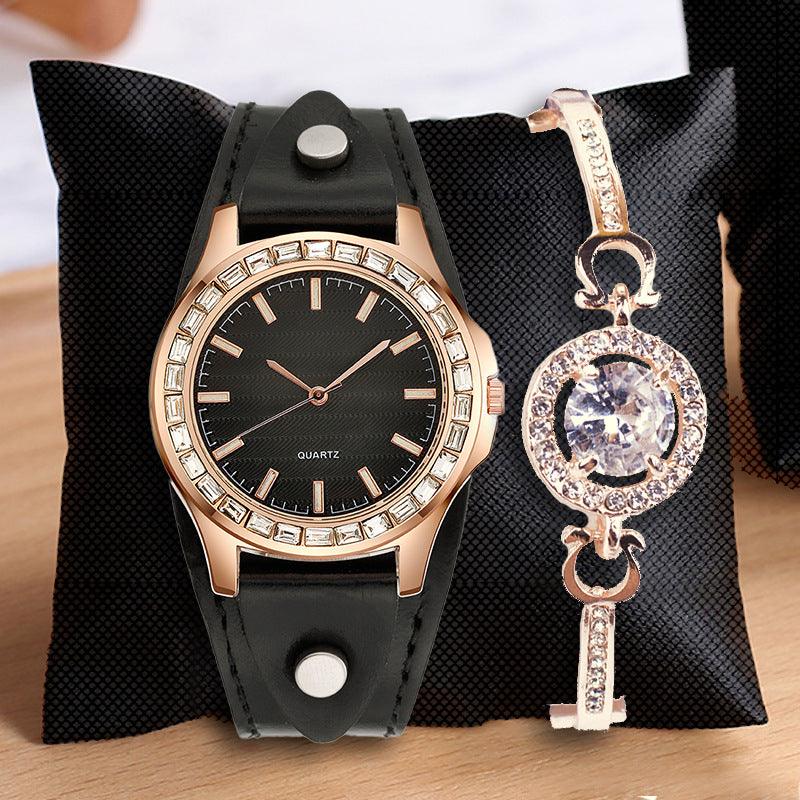 Light Luxury Watch Full Diamond Bracelet Women's Watch Simple - Cruish Home