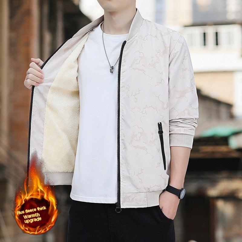 Men's Jacket Casual Baseball Uniform Pilot Zipper Jacket - Cruish Home