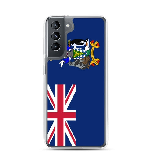 Coque Téléphone Drapeau de la Géorgie du Sud-et-les Îles Sandwich du S