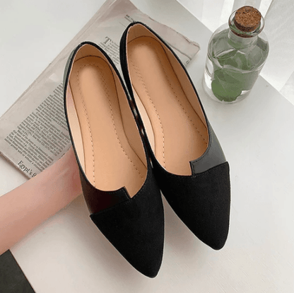 Casual Shoes Women's Flat-Bottomed Color Matching Pointed Toe Women's Shoes - Cruish Home