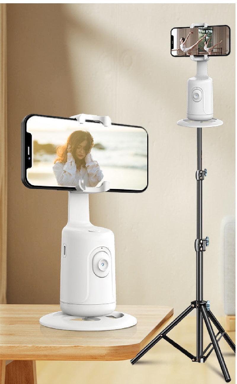 360 Degree AI Face Tracking Phone Holder with Tripod