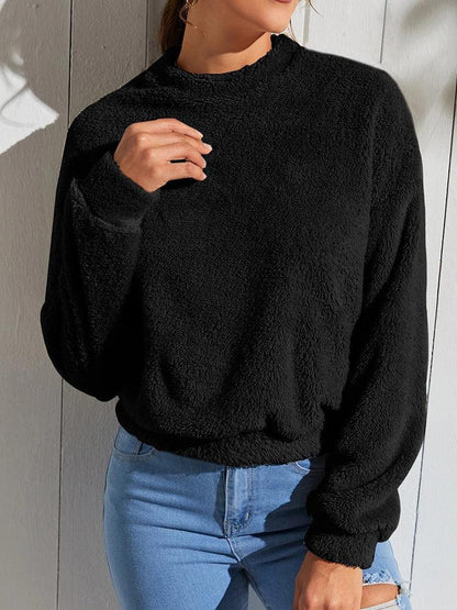 Double-sided Velvet Loose Fleece Sweatshirt - Cruish Home