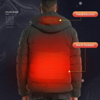 New Men Women Cotton Coat USB Smart Electric Heated Jackets Winter Thicken Down Hooded Outdoor Hiking Ski Clothing 7XL - Cruish Home