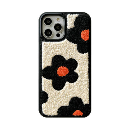 Plush Flowers Are Suitable For Ladies Autumn And Winter Mobile Phone Cases - Cruish Home