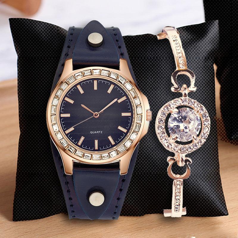 Light Luxury Watch Full Diamond Bracelet Women's Watch Simple - Cruish Home