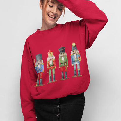 Womens Nutcracker Toy Soldiers Sweatshirt