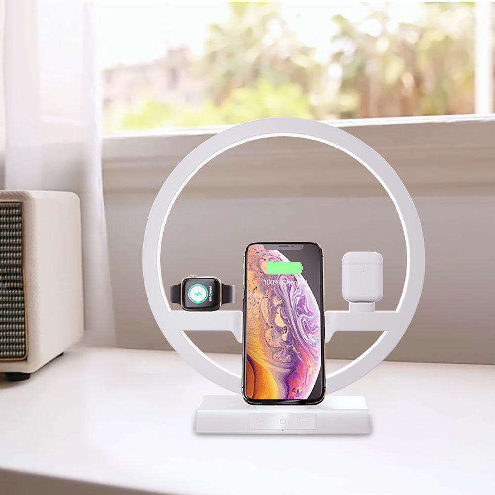 3 in 1 Fast Wireless Charger Dock Station EU PLUG