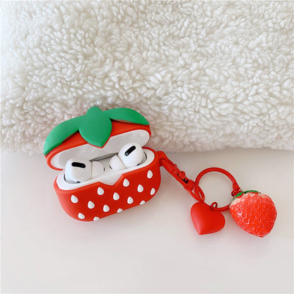 Red Strawberry AirPods Case