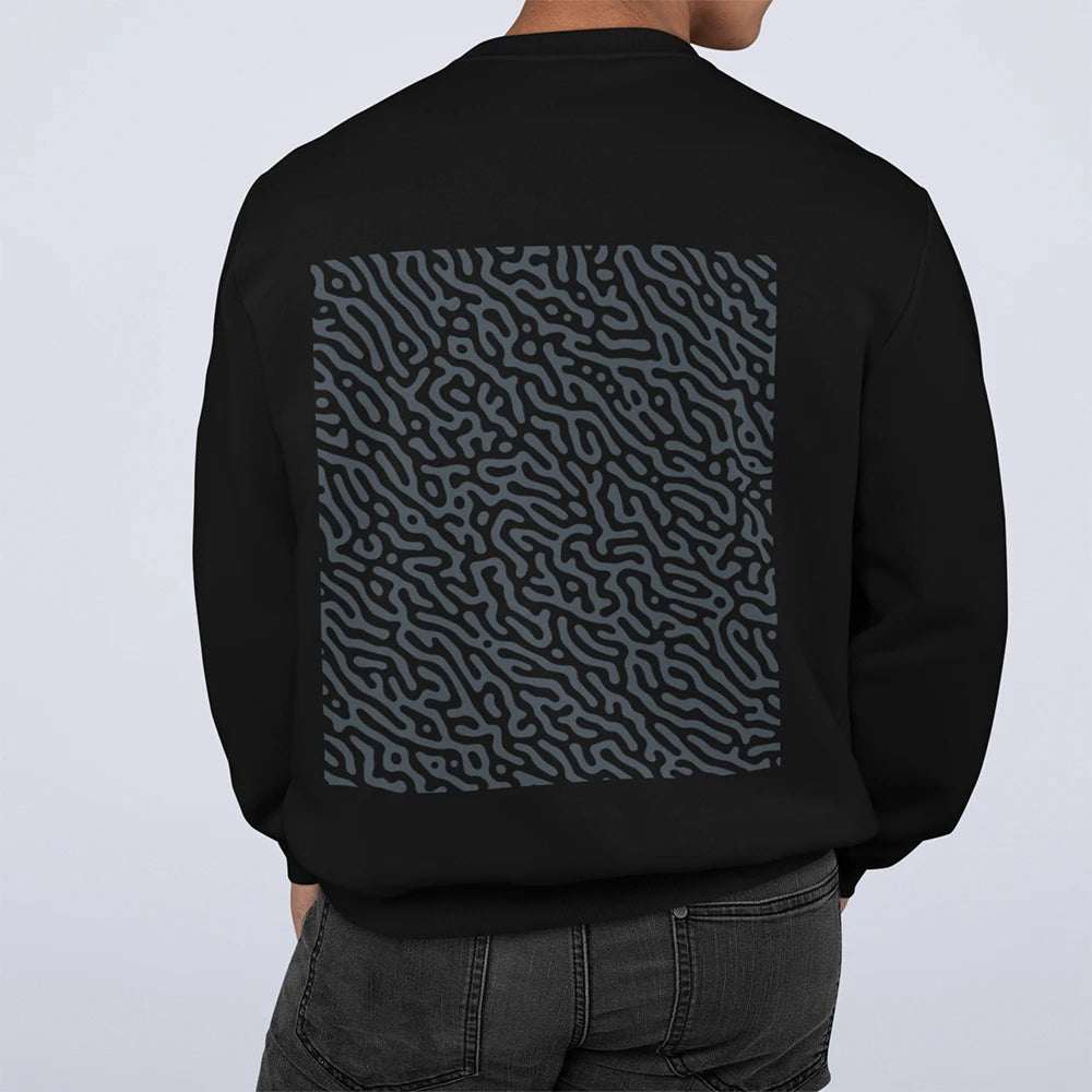 Mens ND Sweatshirt with Swirl Back Design