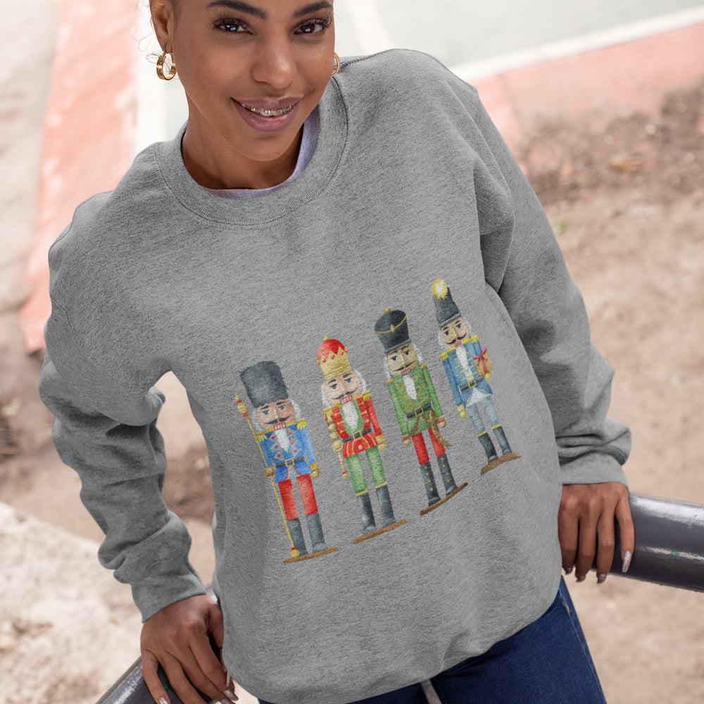 Womens Nutcracker Toy Soldiers Sweatshirt