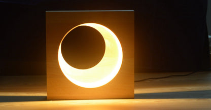 Beech Moon LED Lamp