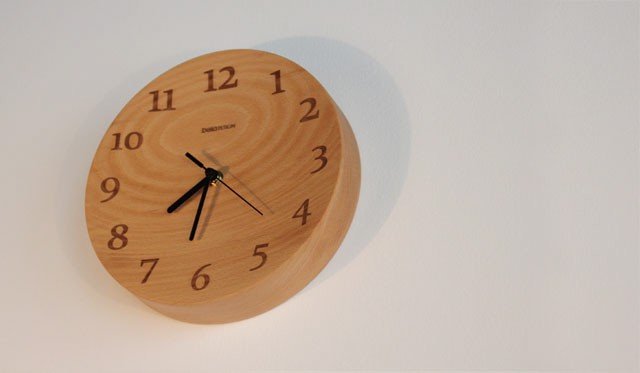 Beech Concave Wall Clock