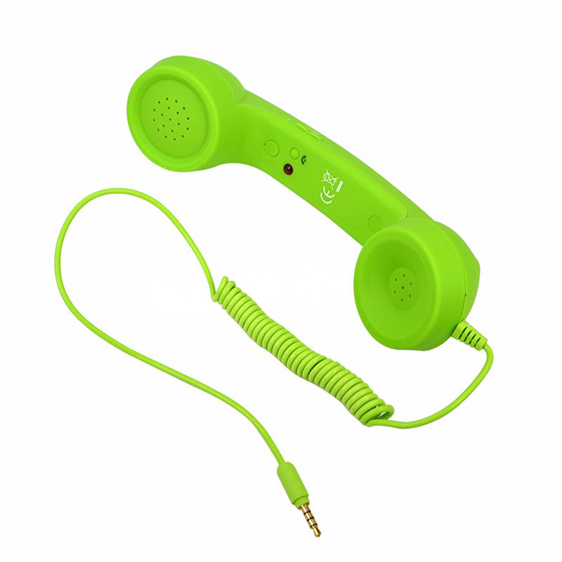 Pop Phone Handset 3.5mm Mic Retro Telephone Mobile Phone Handset