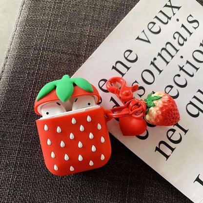 Red Strawberry AirPods Case