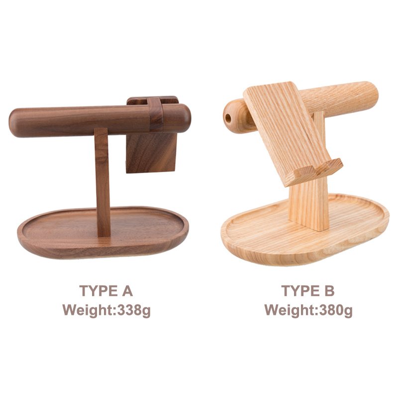 Wood Organizer for Phone Watch and Jewelry