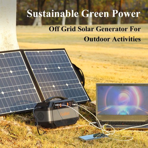 330W Portable Power Station Solar Generator Backup Power