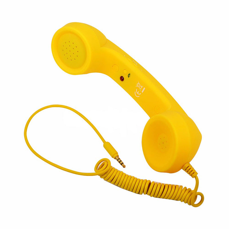 Pop Phone Handset 3.5mm Mic Retro Telephone Mobile Phone Handset