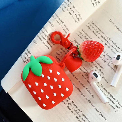 Red Strawberry AirPods Case