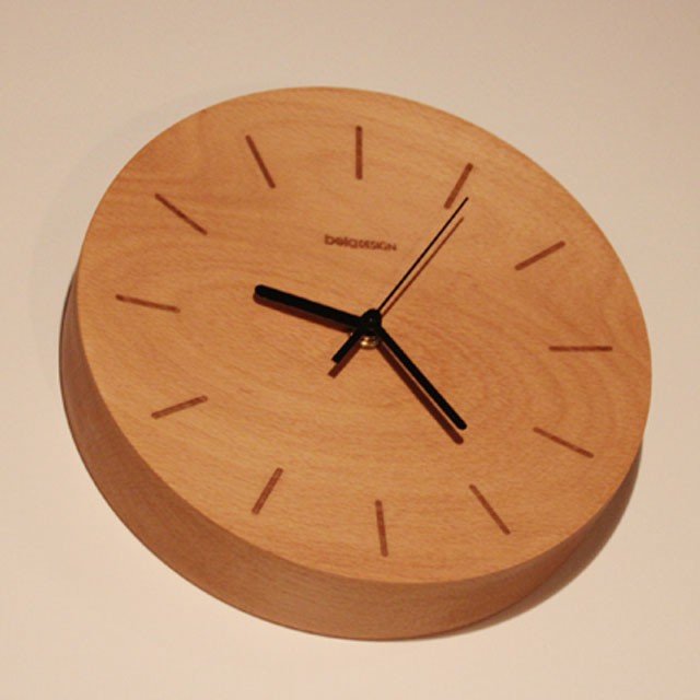 Beech Concave Wall Clock