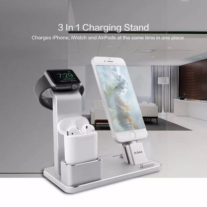 3-in-1 Apple Charging Dock & Phone Stand