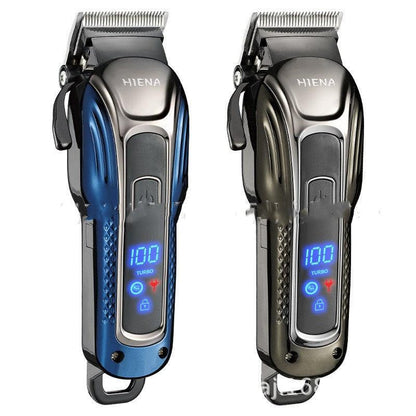 Hiena Hair Scissors LCD Digital Display Professional Hair Scissors Rechargeable Hair Clipper Razor Fader - Cruish Home