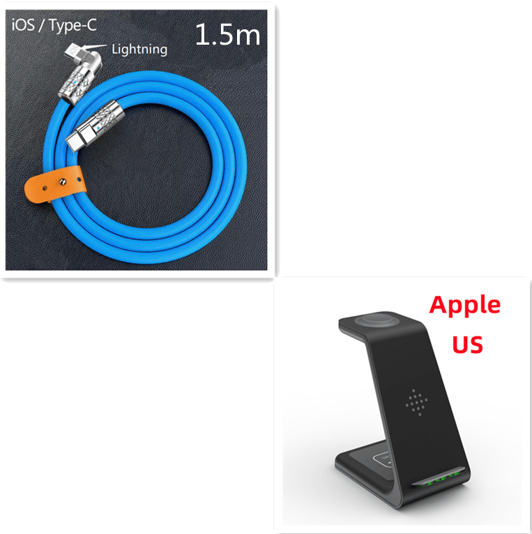 3-in-1 Wireless Charger Stand for Phone, Watch, Earbuds