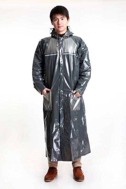 European Version Of Super Fat Tall Fat Men And Women Adult Thickened Long Backpack Raincoat - Cruish Home