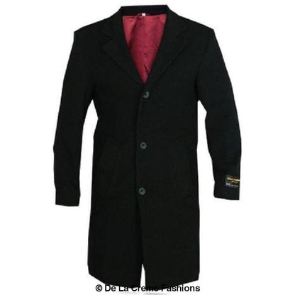 De La Creme MAN - Wool & Cashmere Blend Formal Security Overcoat