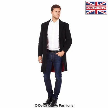 De La Creme MAN - Wool & Cashmere Blend Formal Security Overcoat