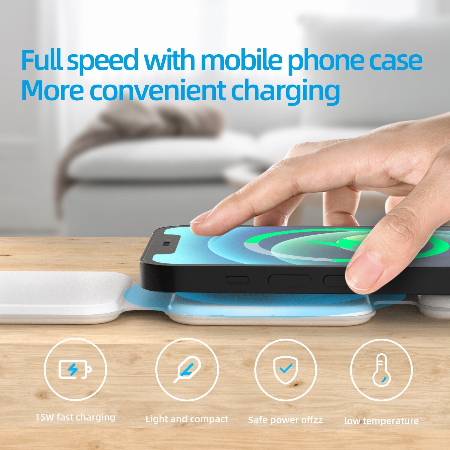 3 In 1 Wireless Charging Stand – Multi-Device Charger