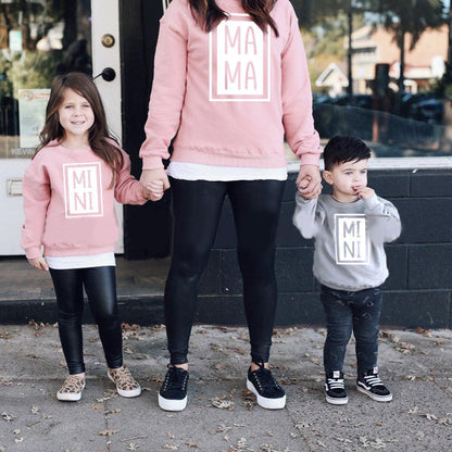 Gray Black And White Three-color Parent-child Suit - Cruish Home