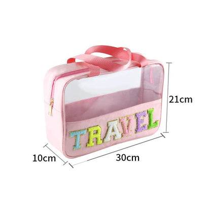 Large Capacity Portable Translucent Women's Cosmetic Bag - Cruish Home