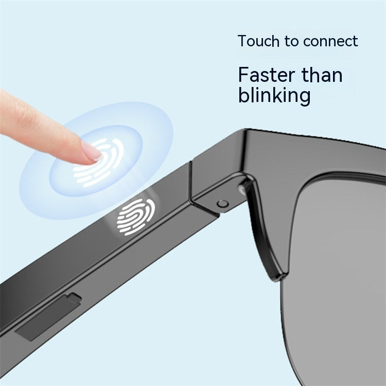 Wireless Touch Bluetooth Headset Sun Glasses