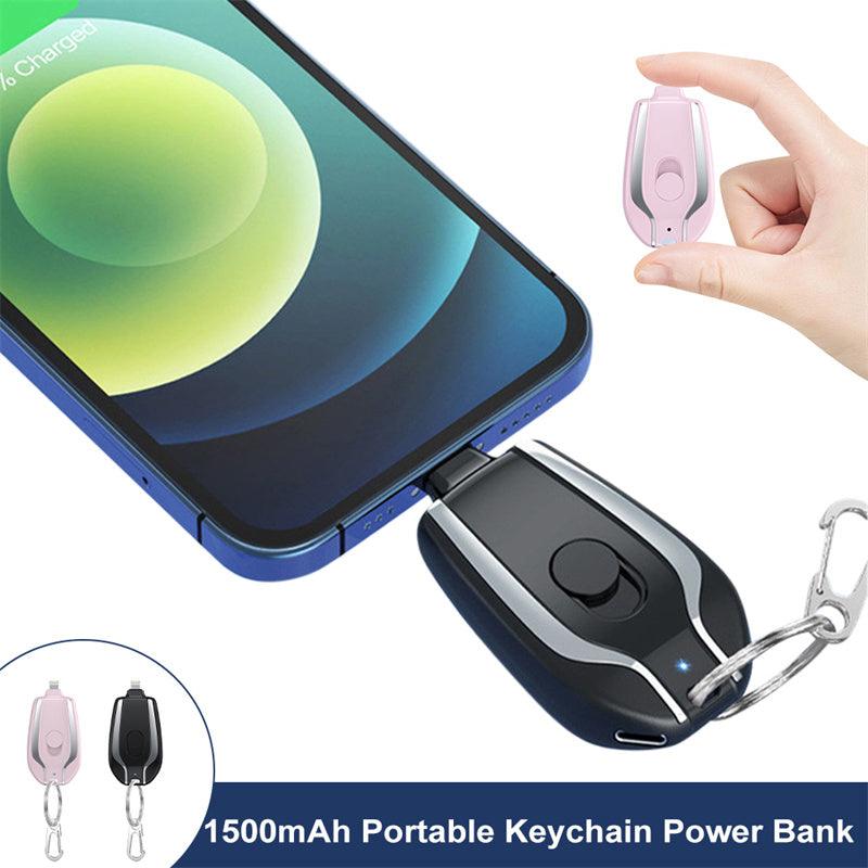 Mini Keychain Charger Emergency Power Bank Type-C