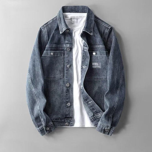 Spring And Summer New Men's Denim Coat Retro Handsome Korean Style Jacket - Cruish Home