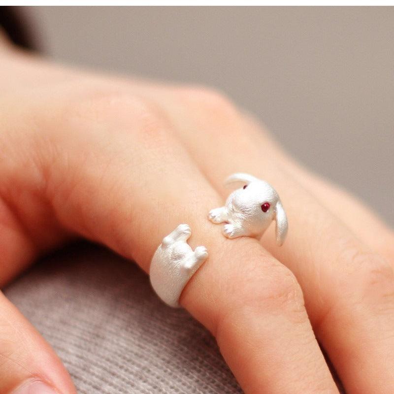 Rabbit Ear Ring Women's Oil Drop Color Ring - Cruish Home