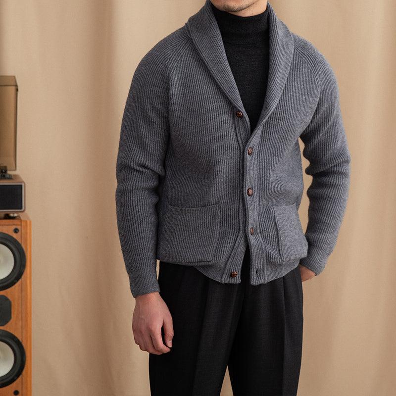 Thick Vintage Knitted Cardigan For Men Retro - Cruish Home