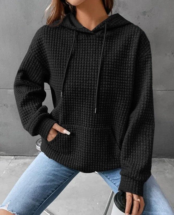 Women's Loose Casual Solid Color Long-sleeved Sweater - Cruish Home