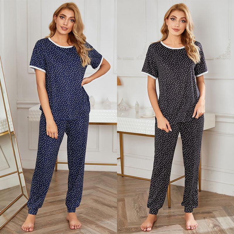 New Style Polka Dot Printing Home Service Suit - Cruish Home