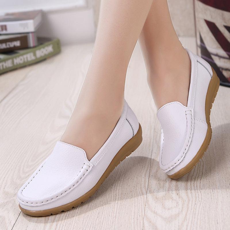 Flat Mother Shoes Nurse Shoes White Non-slip Maternity Shoes - Cruish Home