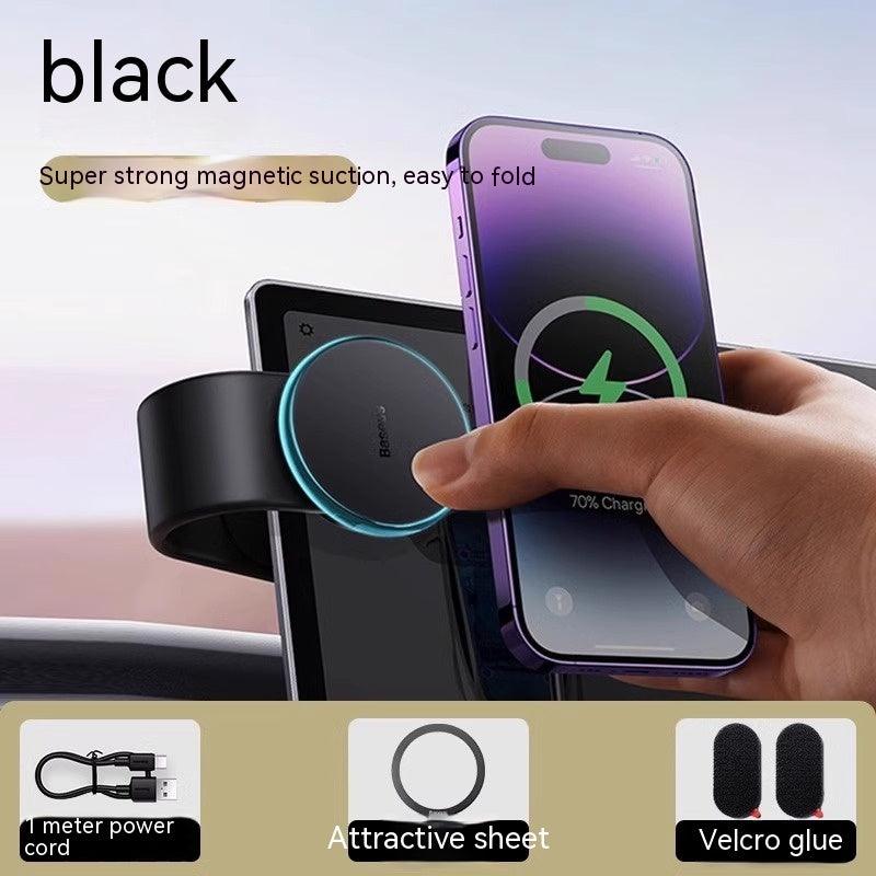 Magnetic Bendable Car Mobile Phone Holder Wireless Charger Phone Holder 15W Car Dash Mount Compatible With Phone - Cruish Home