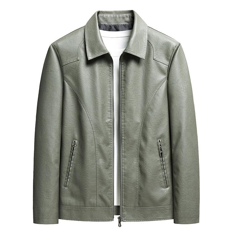 Men's Thin Leather Jacket - Cruish Home