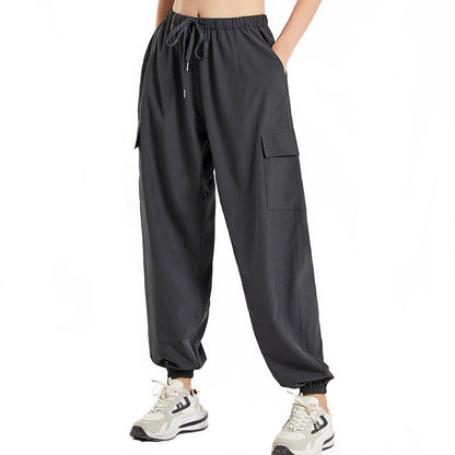 Loose Sport Women's Thin Ankle-tied Sweatpants Running Sports Yoga Pants - Cruish Home