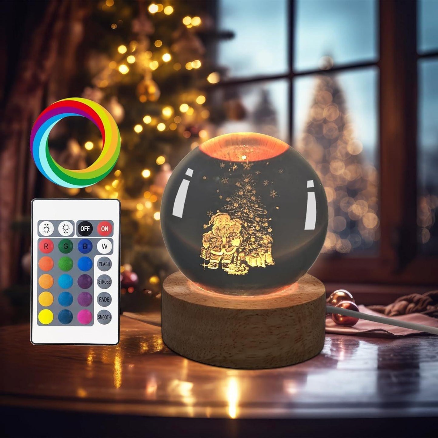 Luminous 3d Solar System Crystal Ball Desktop - Cruish Home