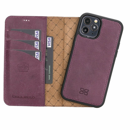 Apple iPhone 12 Series Detachable Leather Wallet Cases - MW