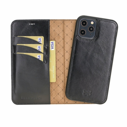 Apple iPhone 12 Series Detachable Leather Wallet Cases - MW